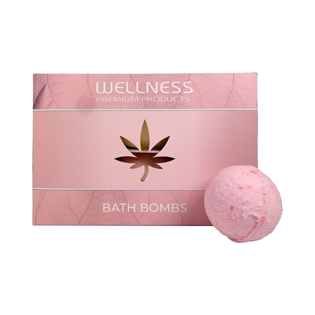 WELLNESS PREMIUM PRODUCTS pink bath bombs 6pcs